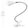 OttLite LED Cone Clip Lamp, Flexible Neck, White view 3