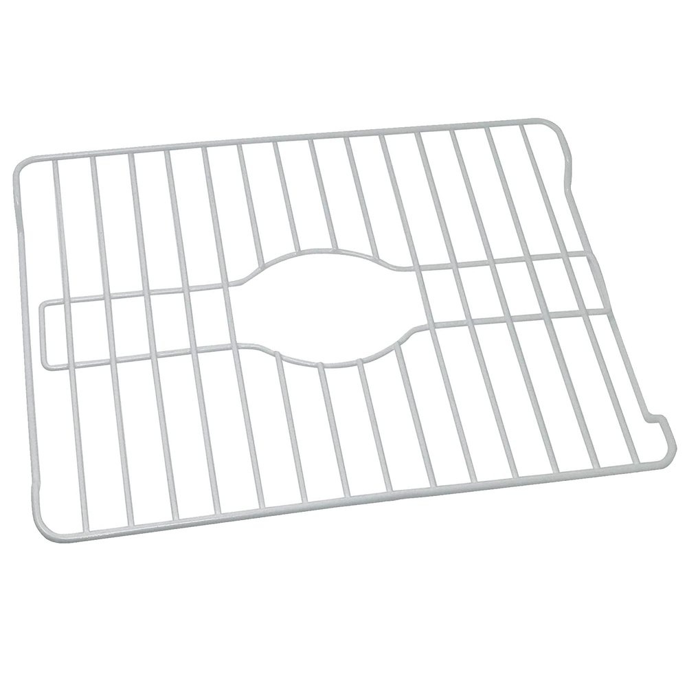 Better Houseware Sink Protectors for Kitchen Sink, Protective Metal Grid, 16x12.3x1 inches, White Kitchen Sink Mat to Shield Sink Base from Scratches, Rust-Resistant Coating, M