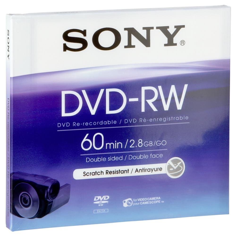Sony 8cm Double-Sided DVD-RW with Hangtab - Single