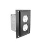 Ace Backstage Co. PE | PE Steel CONNECTRIX Electric Pocket Panel with Single Gang Edison Duplex Outlet view 1