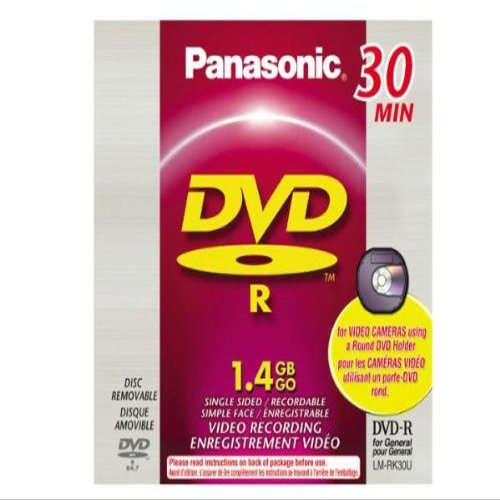 Panasonic LMRK30U 1.4 GB DVD-R Disc for DVD Camcorders