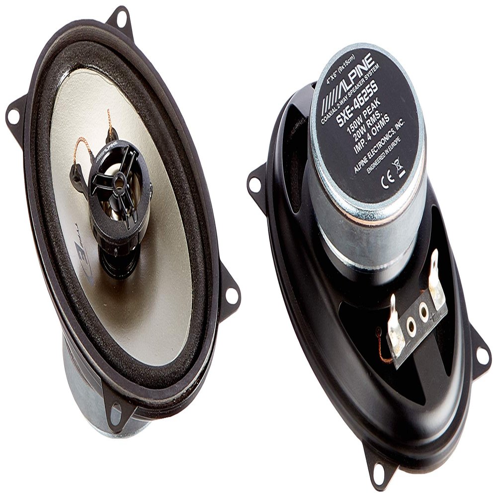 Alpine SXE 4625 S Car Loudspeaker, 60W, Black
