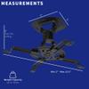 VIVO Universal Adjustable Ceiling Projector Mount for Regular and Mini Projectors, Projection Mount with Extending Arms, Black, MOUNT-VP01B view 2