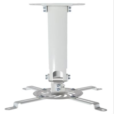 VIVO Universal Extending Ceiling Projector Mount, Height Adjustable Projection, White, MOUNT-VP02W
