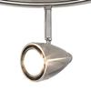 Pro Track Track Light Fixture - 6 Head Adjustable Lights, Brushed Nickel Finish, Heavy Duty Modern Track Light Fixture for Kitchens, Bedrooms, Living Rooms, and Dining Rooms - 72" Wide, 9" High view 3
