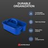 Akro-Mils 09185 Plastic Tote Tool & Supply Cleaning Caddy with Handle, (18-3/8-Inch x 13-7/8-Inch x 9-Inch), Blue (09185BLUE) view 3