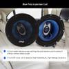 Pyle 6.5" Three-Way Sound Speaker System-180 W RMS/360W Power Handling w/4 Ohm Impedance and 3/4'' Piezo Tweeter for Car Component Stereo,Round Shaped Pro Full Range Triaxial Loud Audio -PL63BL,Blue view 3