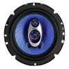 Pyle 6.5" Three-Way Sound Speaker System-180 W RMS/360W Power Handling w/4 Ohm Impedance and 3/4'' Piezo Tweeter for Car Component Stereo,Round Shaped Pro Full Range Triaxial Loud Audio -PL63BL,Blue view 4