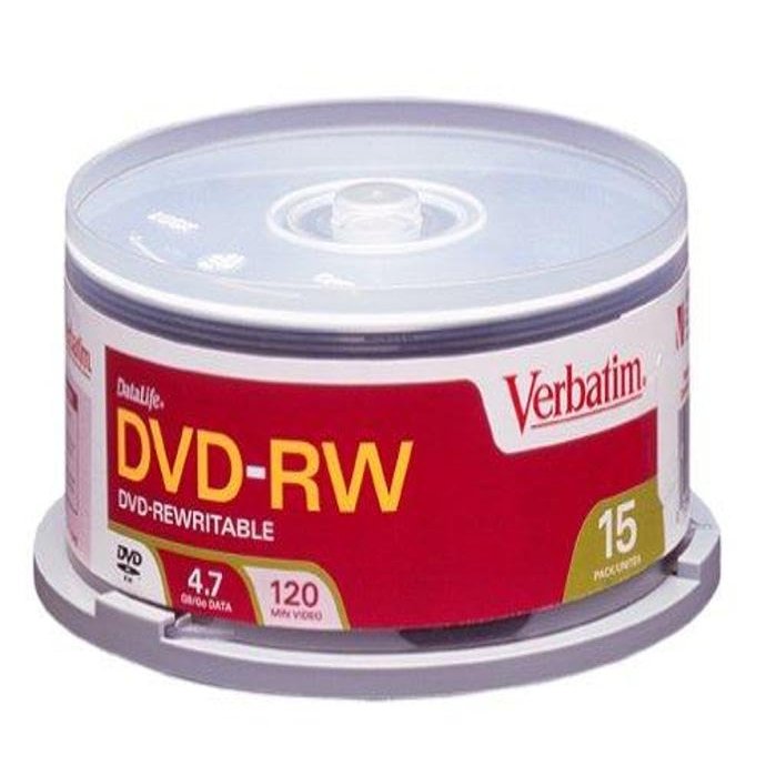 Verbatim DVD-RW 4.7GB 15pk Spindle