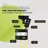 Go Green Power Inc. (GG-12402) 12/3 SJTW 2' Portable 3-Outlet In-line Ground Fault Circuit Interrupter (GFCI),Yellow view 4