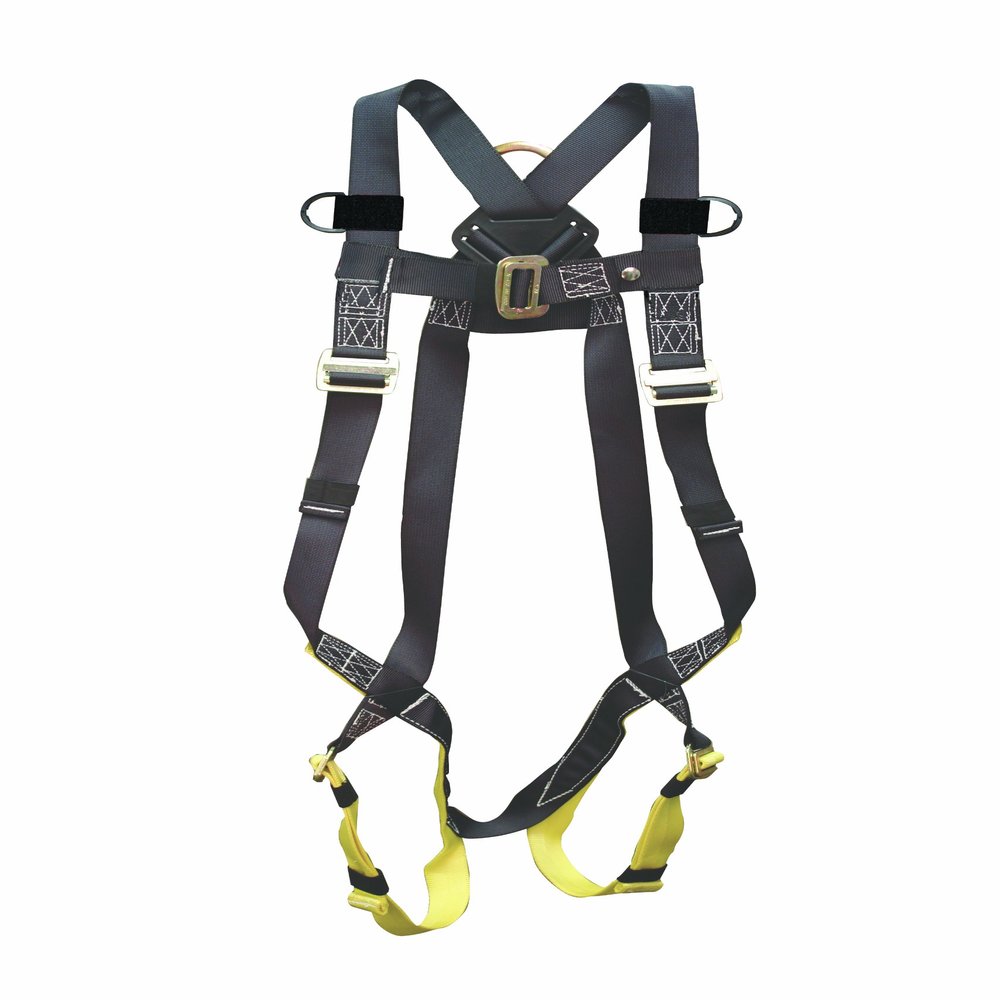 Elk River 42109 Premium Universal Polyester/Nylon Full Body 1 Steel D-Ring Harness with Parachute Mating Buckles and Fall Indicator, Fits Medium to 2X-Large