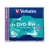 Verbatim DVD-RW 4.7GB 4X Rewritable DVD Disc, Slim Case, 1 Pack view 2