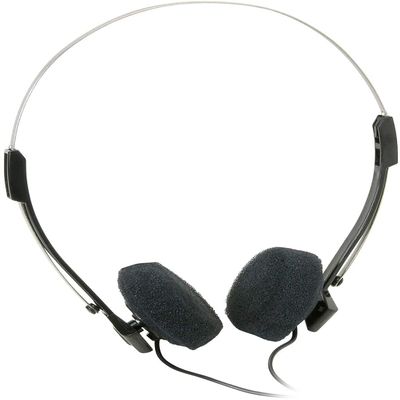 Parts Express Mini Stereo Lightweight Headphones with 4 Foot Cord