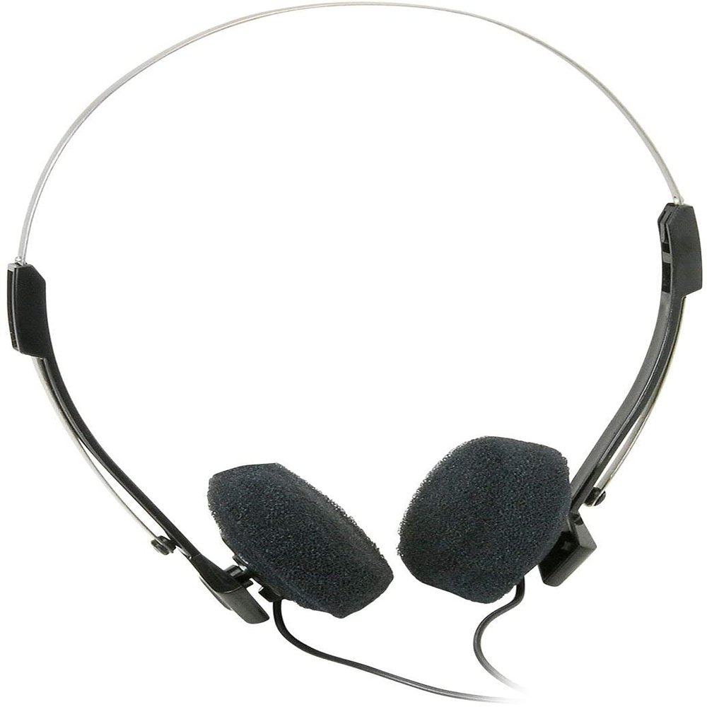 Parts Express Mini Stereo Lightweight Headphones with 4 Foot Cord