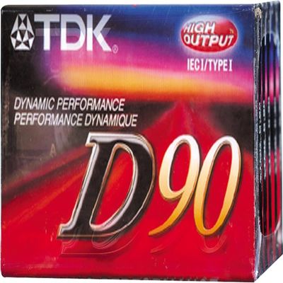 TDK D-90 Cassette 10-Pack, 