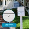 Architectural Mailboxes Oasis Classic Large High Security Parcel Mailbox, White view 2