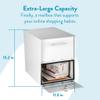 Architectural Mailboxes Oasis Classic Large High Security Parcel Mailbox, White view 3