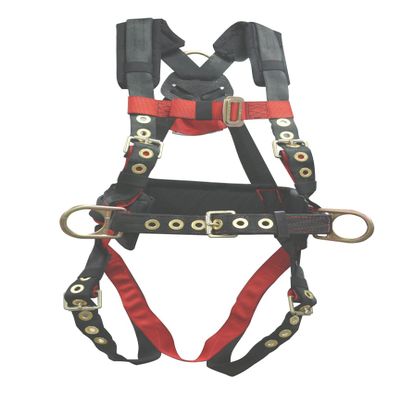 Elk River 65322 Premium Iron Eagle Polyester/Nylon 3 D-Ring Harness with Tongue Buckles, Medium