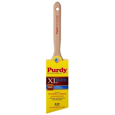 Purdy 144152530 XL Elite Series Glide Angular Trim Paint Brush, 3 inch