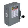 Square D - D221NCP General Duty Safety Switch, Fusible, 30-Amp, 240V, 2-Pole, 7.5 HP, Indoor, W/Neutral view 1