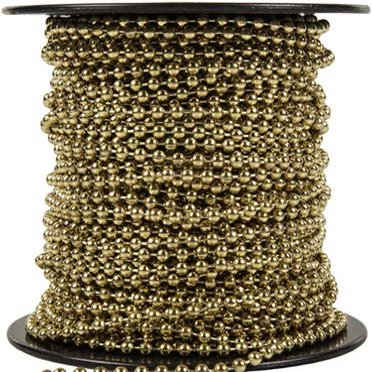 Ball Chain Spool, Brass