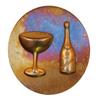 Champagne Dreams Made in The USA Gift Quality Bling personalizes Smartphones, cellphones, Cases etc. Good Luck Charm, Lucky Charm, Amulet and Touchstone Best Gift 2015 Under $15 view 1