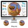 Champagne Dreams Made in The USA Gift Quality Bling personalizes Smartphones, cellphones, Cases etc. Good Luck Charm, Lucky Charm, Amulet and Touchstone Best Gift 2015 Under $15 view 4