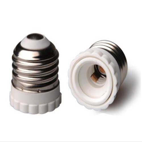 E-Simpo 12-Pack E26 to E12 Adapter, UL Approved, A19 E26 to E12 Candelabra Base Converter, Converts Standard to Chandelier Socket Candelabra, Screw Lamp Base Reducer