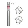 Tram 1481 200-Watt Dual-Band 3-Section Fiberglass Base Antenna with 50-Ohm UHF SO-239 Connector, 17-Ft. Tall (White) view 4
