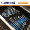Protoco 2060 Reverse 12 piece Wrench Rack, Tool Organizer for Tool Box, Tool Cart or Wall Mounted, Orange view 4