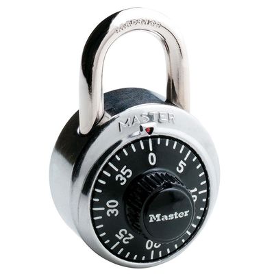 Master Lock - Combination Padlock, Center, Silver