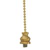 Finial Showcase Ceiling Fan Pull Adapter, Polished Brass Finish 12" H view 1