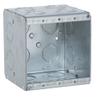 Raco Hubbell 696 Masonry Boxes, 3-1/2 in. Deep - Nongangable with Conduit KO's, 2-Gang, 3-25/32 in. Wide, Gray view 1