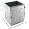 Raco Hubbell 696 Masonry Boxes, 3-1/2 in. Deep - Nongangable with Conduit KO's, 2-Gang, 3-25/32 in. Wide, Gray view 2