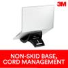 3M Laptop Stand, Raise Screen Height to Reduce Neck Strain, Vertical Design Allows You to Bring Screen Closer, Compact Foot Print Saves Desk Space, Non-Skid Base Keeps Laptop Secure, Black (LX550) view 4