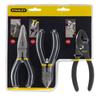 Stanley 3-Piece Basic Plier Set - Forged Steel, Chrome-Nickel Steel - Double Dipped Handle, Rust Resistant, Comfortable Grip, Machined Jaws view 1