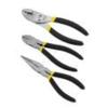 Stanley 3-Piece Basic Plier Set - Forged Steel, Chrome-Nickel Steel - Double Dipped Handle, Rust Resistant, Comfortable Grip, Machined Jaws view 2