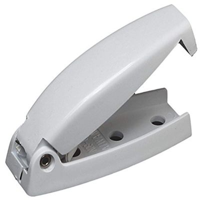 RV Designer E211 - Rounded Baggage Door Catch, White, 2-Pack