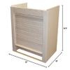 Omega National Appliance Garage Hickory 18" W x 18.5" H view 2