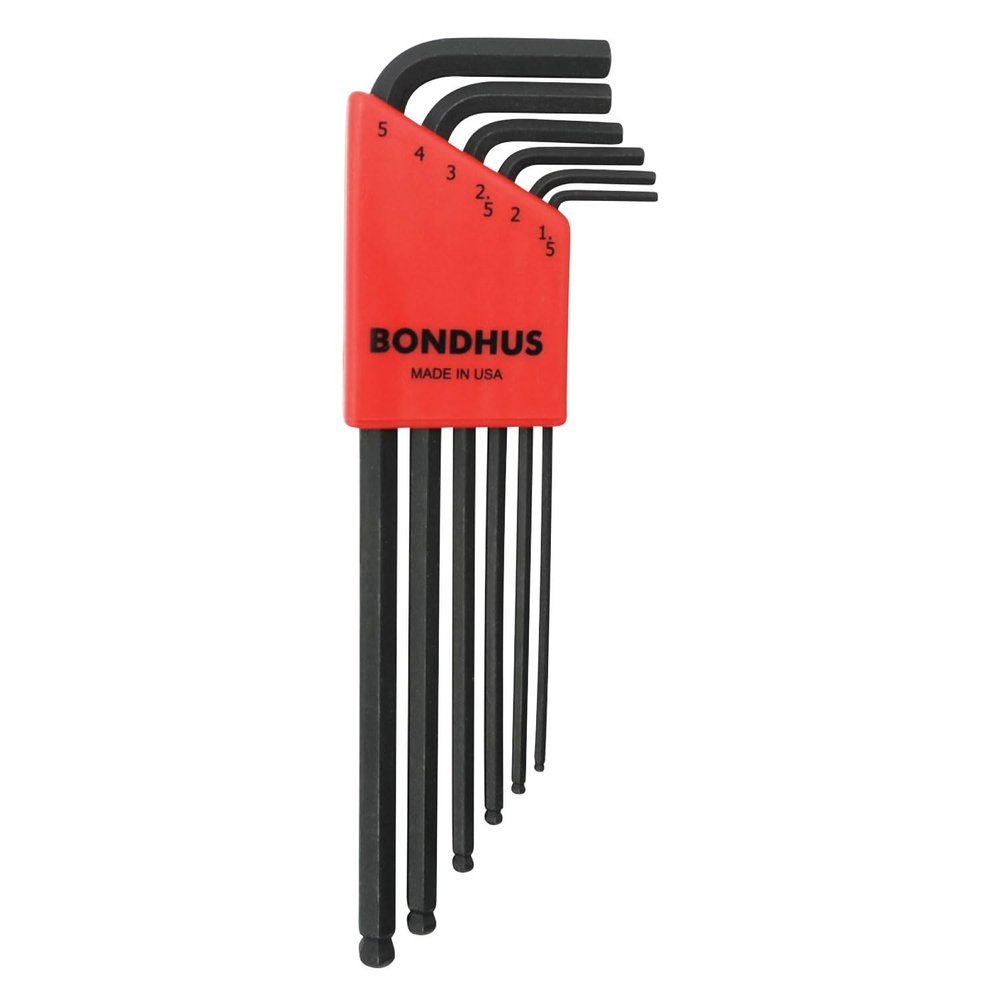 Bondhus 10946 Set of 6 Balldriver L-wrenches, sizes 1.5-5mm
