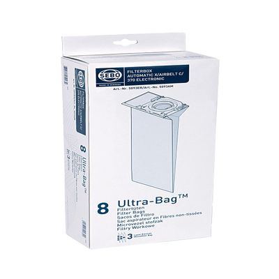 SEBO 5093ER Box of 8 Filter Bags