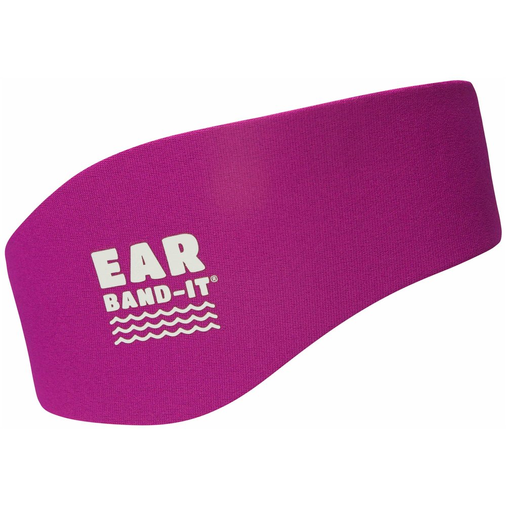 Earvolution Original Ear Band-It Swimming Headband, American Brand, Doctor-Invented - for Kids & Adults - Sensory-Friendly - Keep Ears Dry & Prevent Swimmer's Ear, Holds Earplugs In, (Magenta - Large)