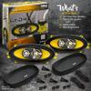 Pyle Car Three Way Speaker System - Pro 4x10 Inch 300 Watt 4 Ohm Mid Tweeter Component Audio Sound Speakers for Car Stereo w/ 45 Oz Magnet, 2.45 Mount Depth Fits Standard OEM - Pyle PLG41.3 (Pair) view 2