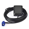 Eightwood Waterproof Active Navigation GPS Antenna Fakra Blue C Female Right Angle Magnetic Base for Car Stereo Head Unit view 1