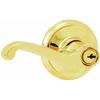Schlage F51VFLA505 Flair Entry Lever, Bright Brass view 1