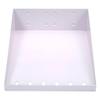 Triton Products 56120-WHT 12 x 10 in. Epoxy Powder Coated LocBoard Steel Shelf with 6 Holes for Garment Hangers White view 1