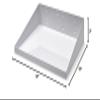 Triton Products 56120-WHT 12 x 10 in. Epoxy Powder Coated LocBoard Steel Shelf with 6 Holes for Garment Hangers White view 3