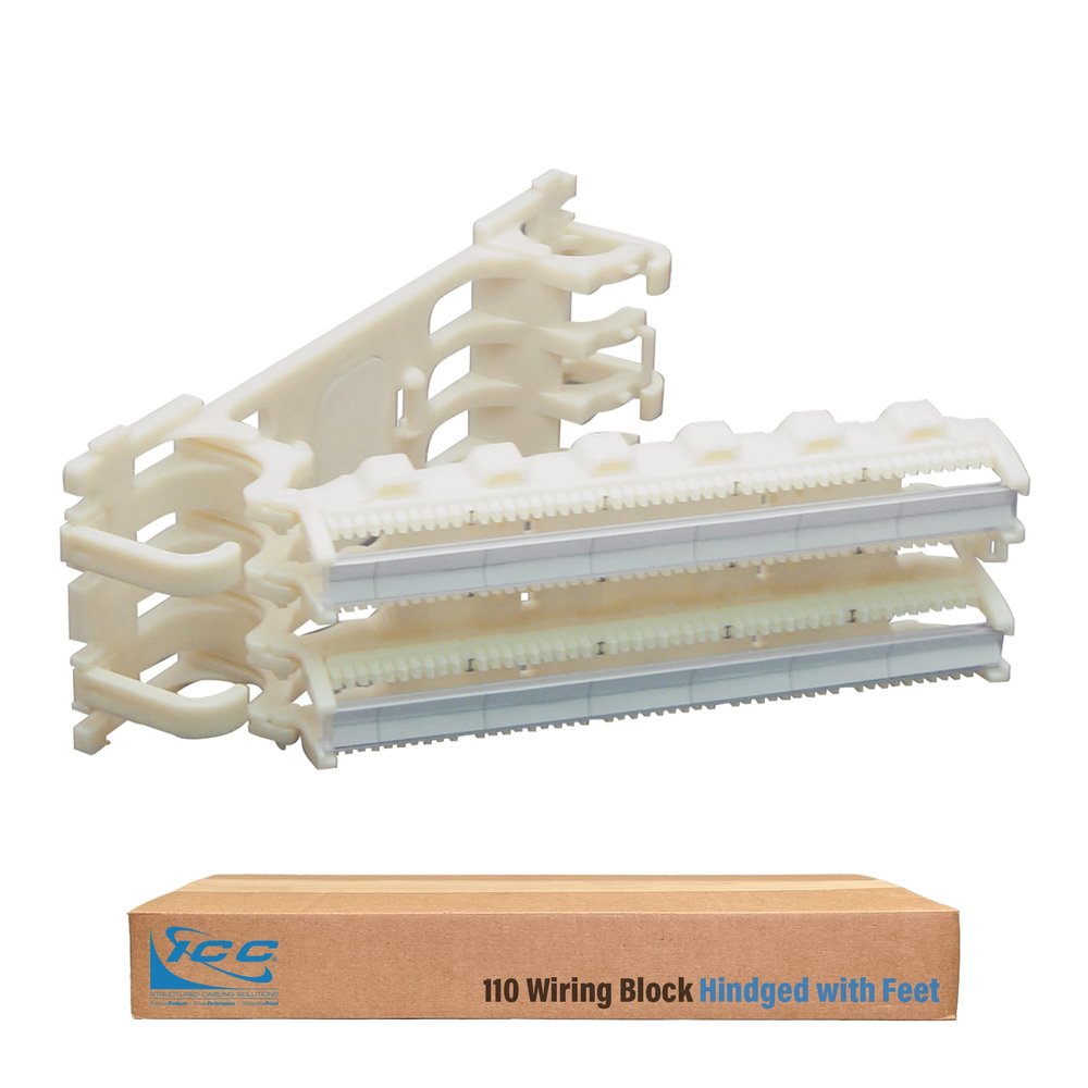 ICC 110 Wiring Block, 100-Pair IDC Cross Connect, Hinged