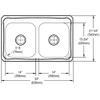 Elkay Celebrity CR33213 Equal Double Bowl Top Mount Stainless Steel Sink view 2