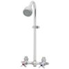 Speakman SC-1220-AF Commander Vandal Resistant Industrial Exposed Shower with Cross Handles  2 Handle Shower Faucet with Hot & Cold Water Indexing, Polished Chrome view 1